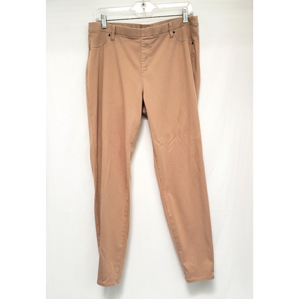Beige Faded Glory Stretch Jeans